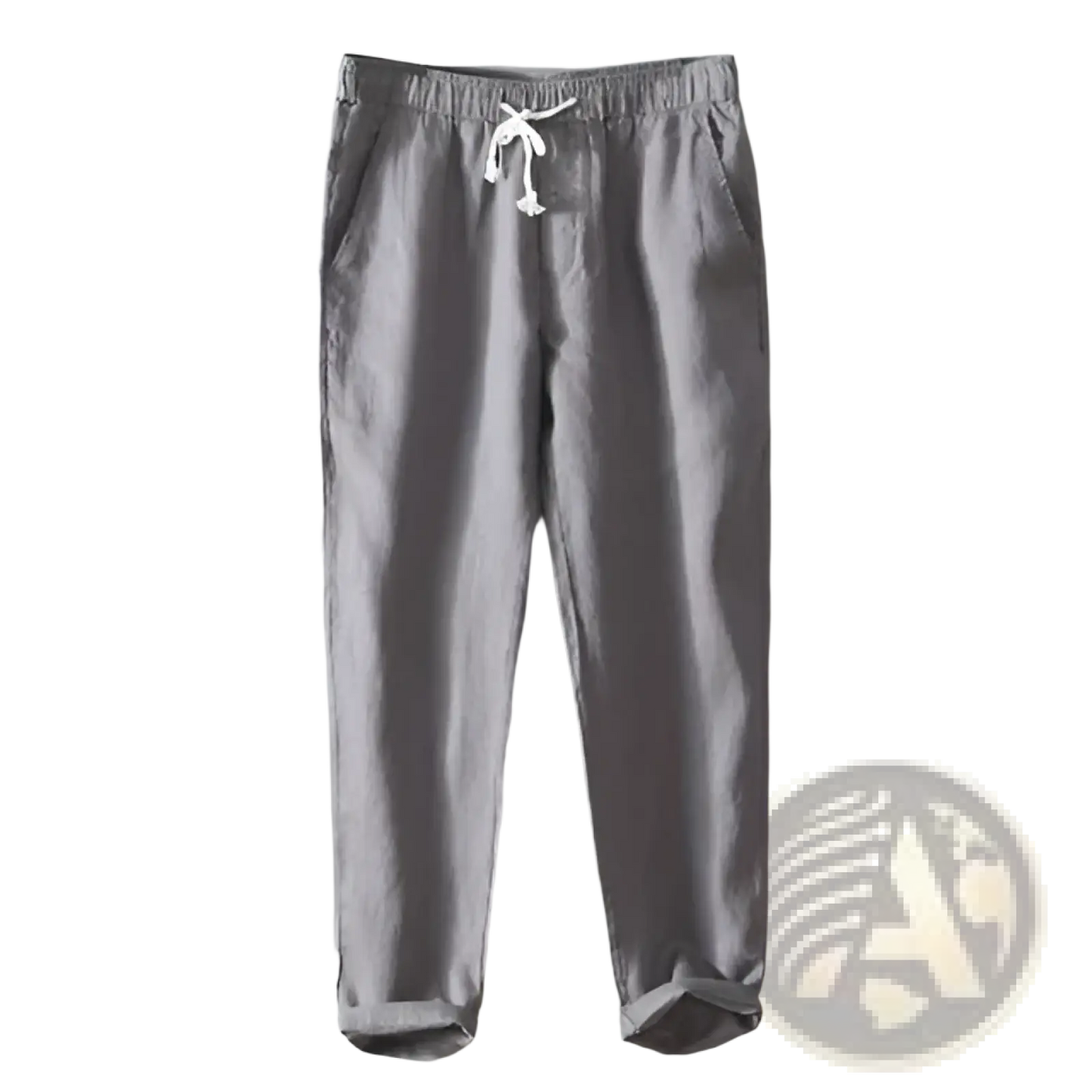 Men's Casual Plus Size Straight Fit Linen Joggers
