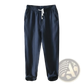 Men's Casual Plus Size Straight Fit Linen Joggers