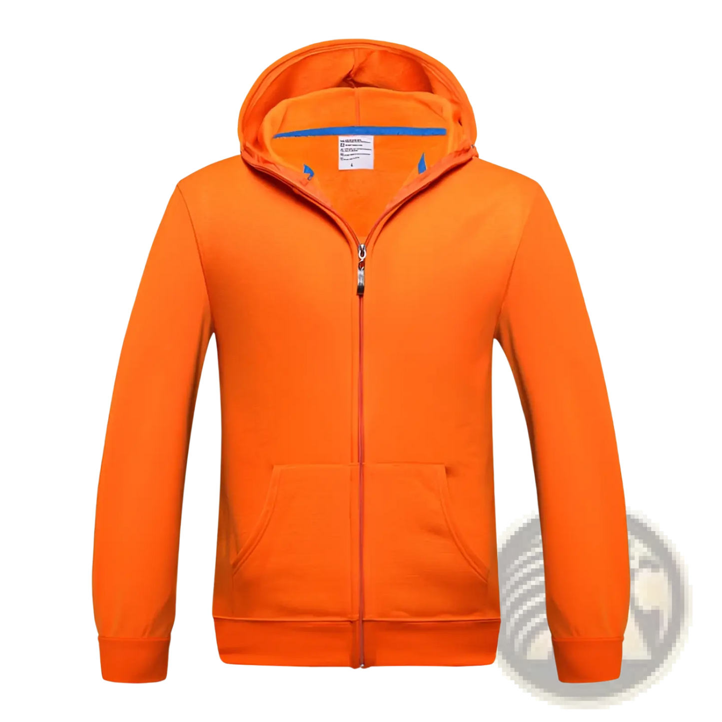 Men's Contrast Trim Fleece Zip Hoodie