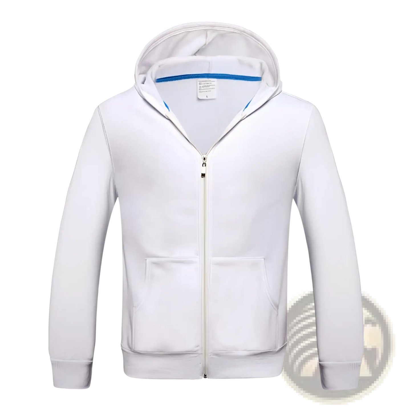 Men's Contrast Trim Fleece Zip Hoodie