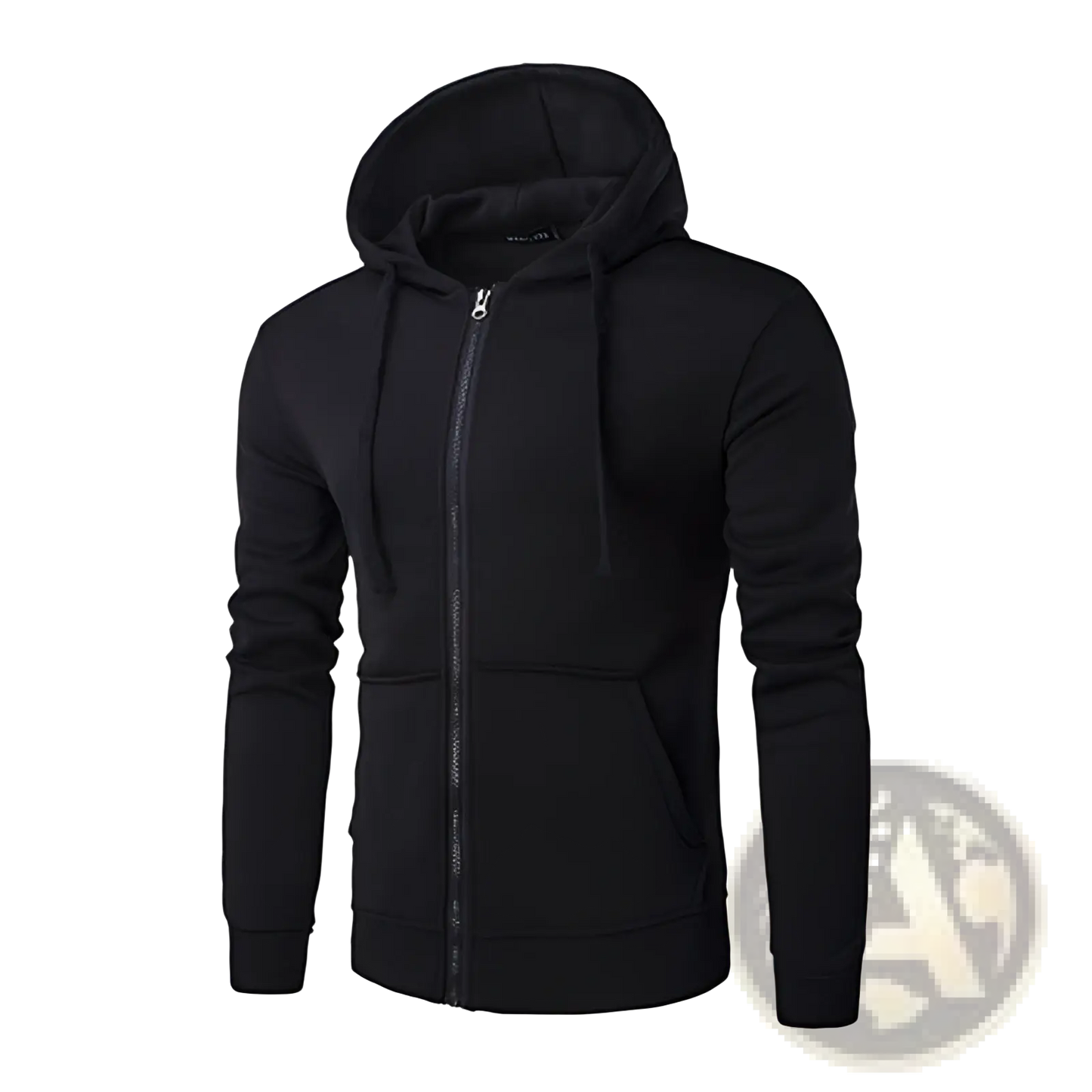 Men's Cotton Blend Zip Up Pocket Hoodie