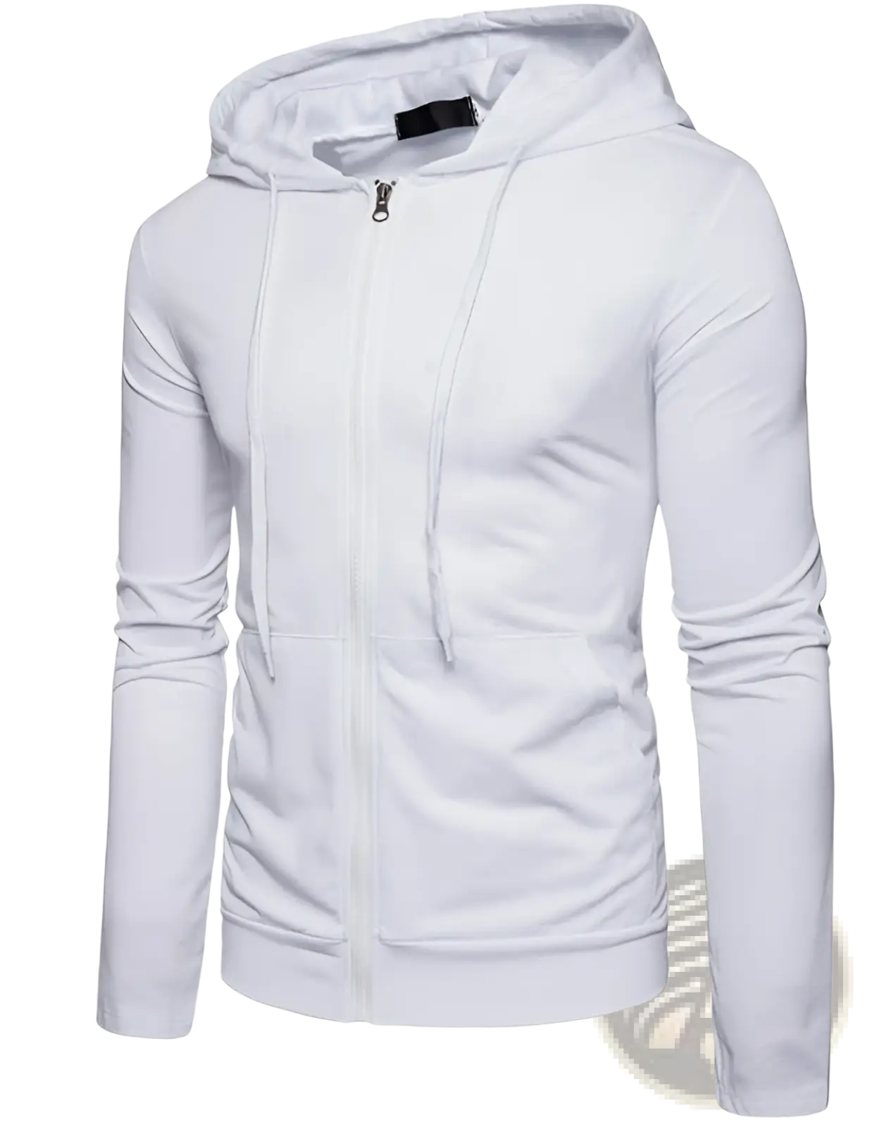 Men's Cotton Blend Zip Up Pocket Hoodie