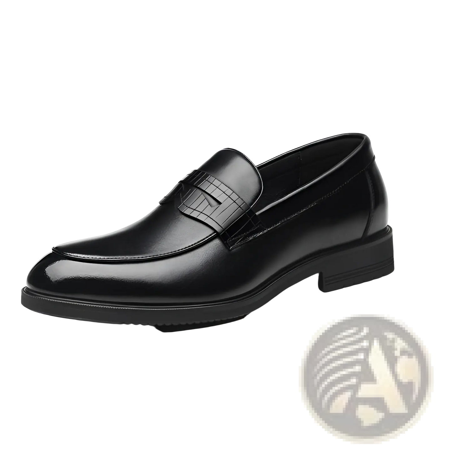 Men's Cowhide Leather Height Increasing Formal Loafers