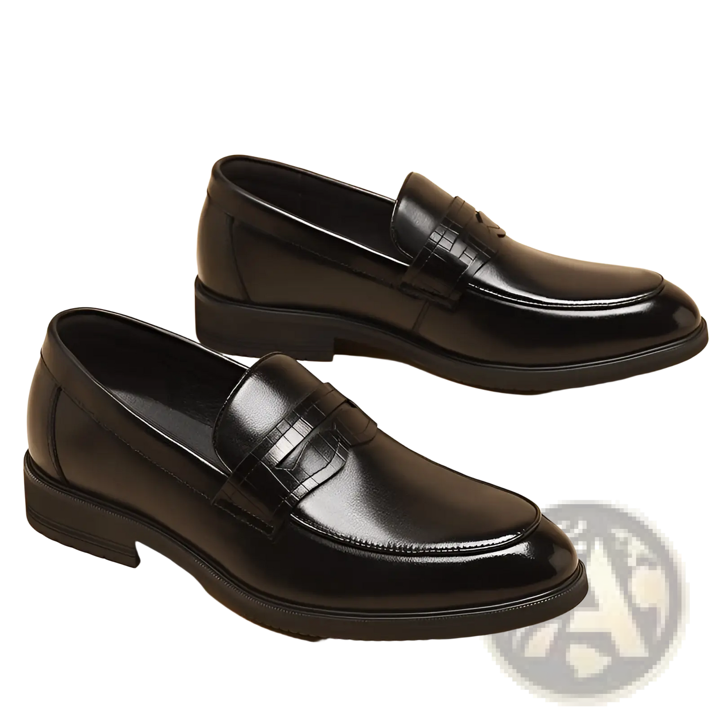 Men's Cowhide Leather Height Increasing Formal Loafers