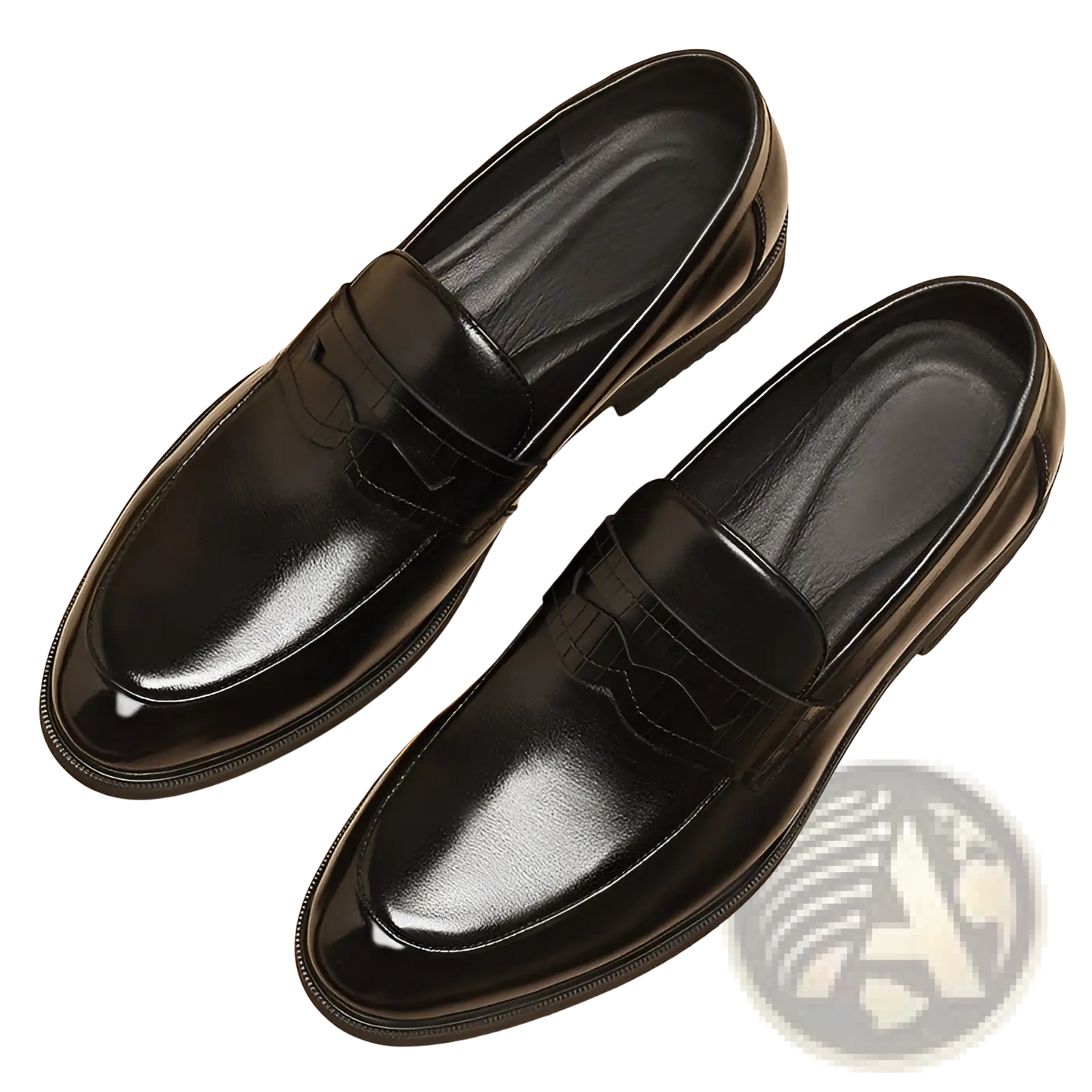 Men's Cowhide Leather Height Increasing Formal Loafers