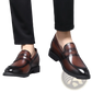 Men's Cowhide Leather Height Increasing Formal Loafers