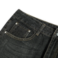 Men's Distressed Flare Leg Dark Wash Denim Jeans