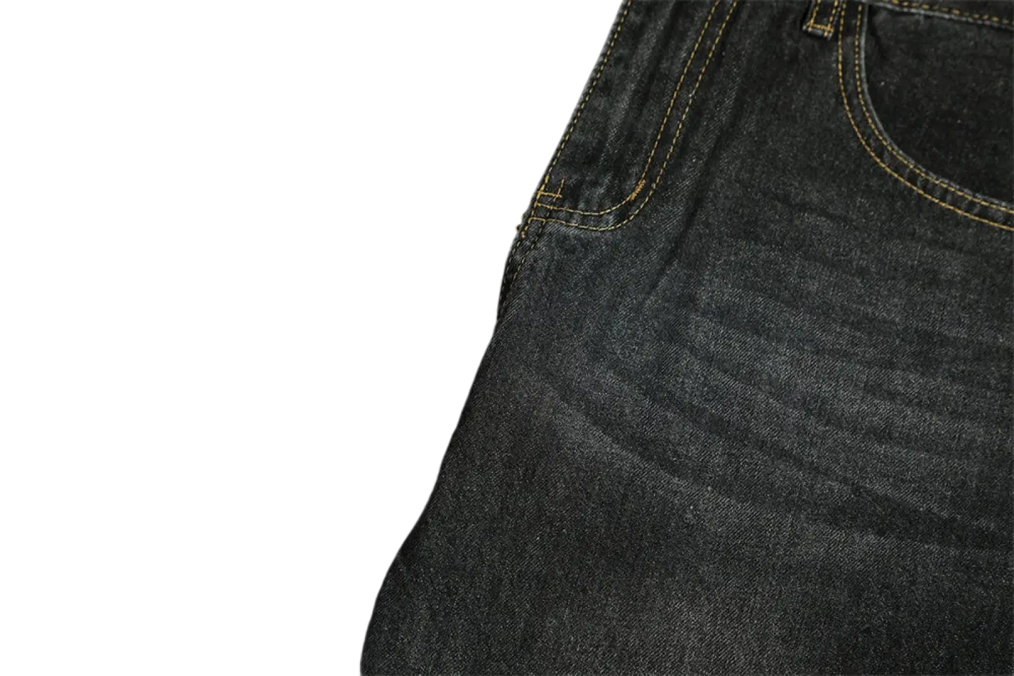 Men's Distressed Flare Leg Dark Wash Denim Jeans