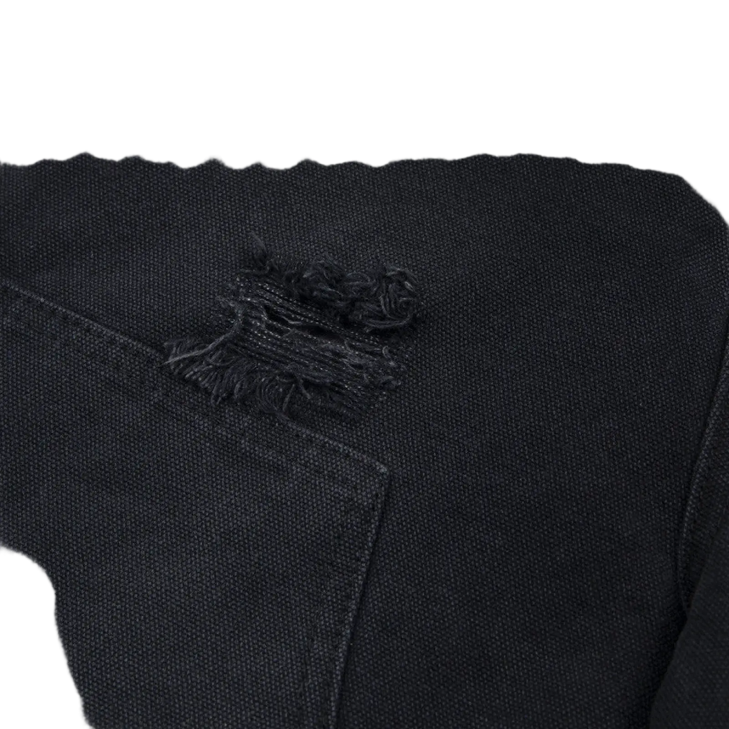 Men's Distressed Frayed Hem Denim Shorts