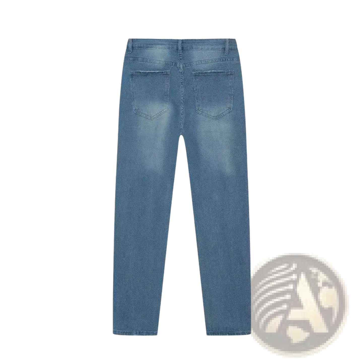 Men's Distressed Slim Fit Stretch Denim Jeans