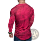 Men's Distressed Textured Long Sleeve T-shirt