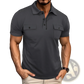 Men's Dual Pocket Short Sleeve Cotton Blend Polo Shirt