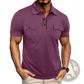 Men's Dual Pocket Short Sleeve Cotton Blend Polo Shirt