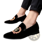 Men's Embroidered Laurel Wreath Velvet Loafers