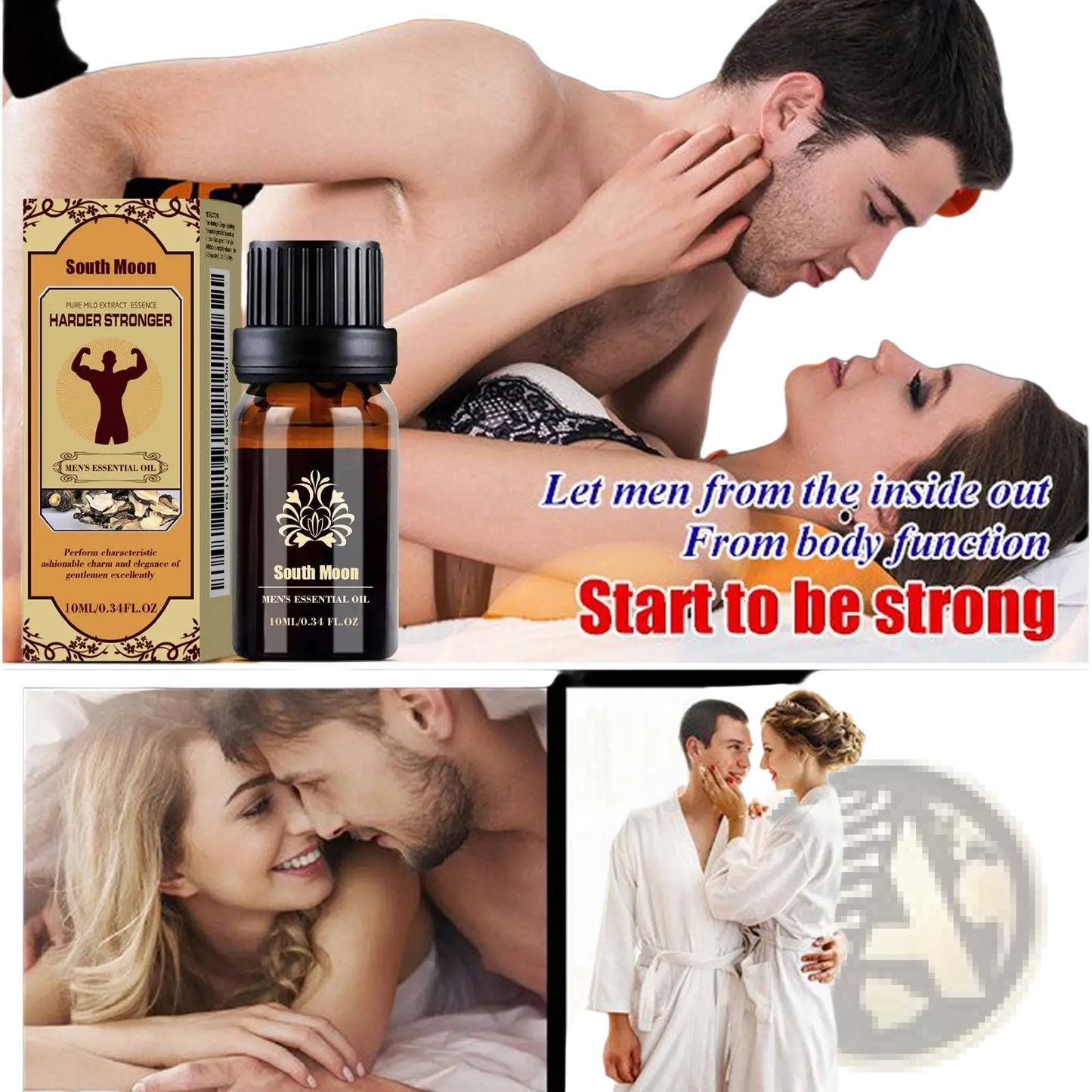 Men's Essential Oil Jojoba Massage Vitality 10ml