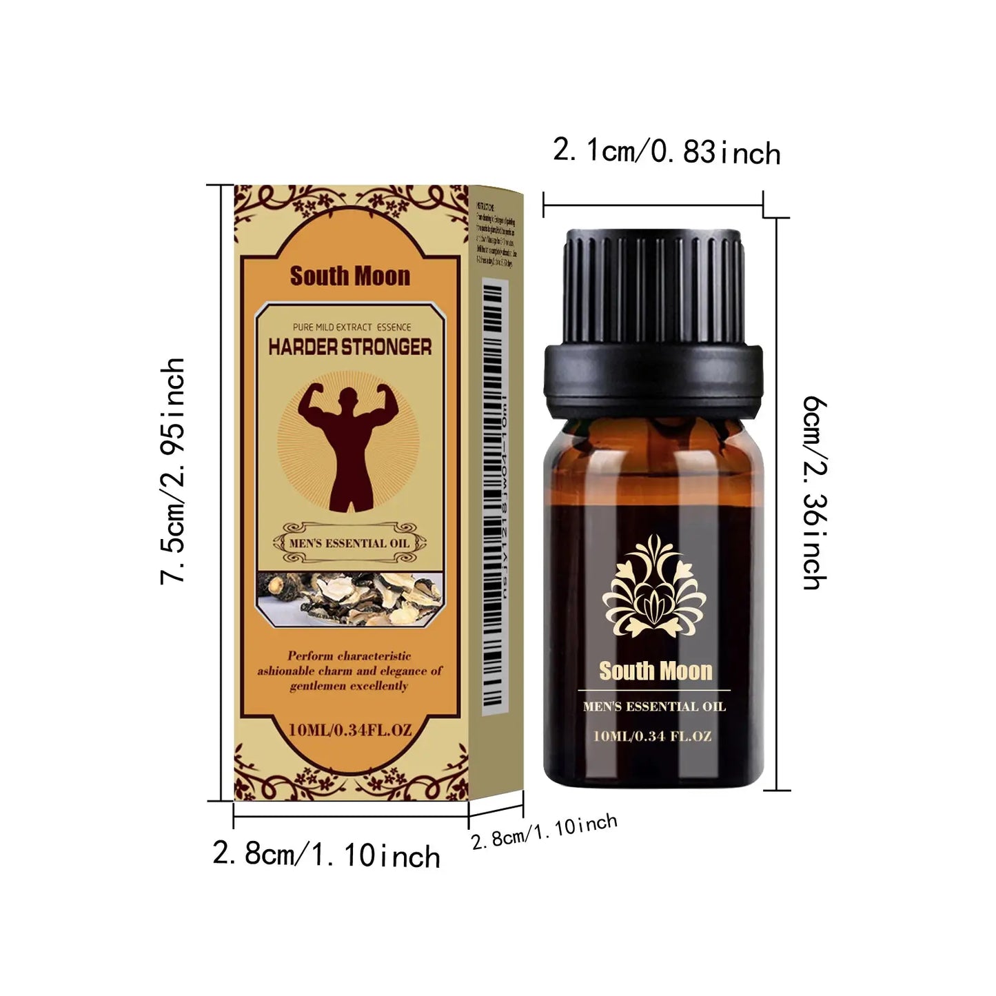 Men's Essential Oil Jojoba Massage Vitality 10ml