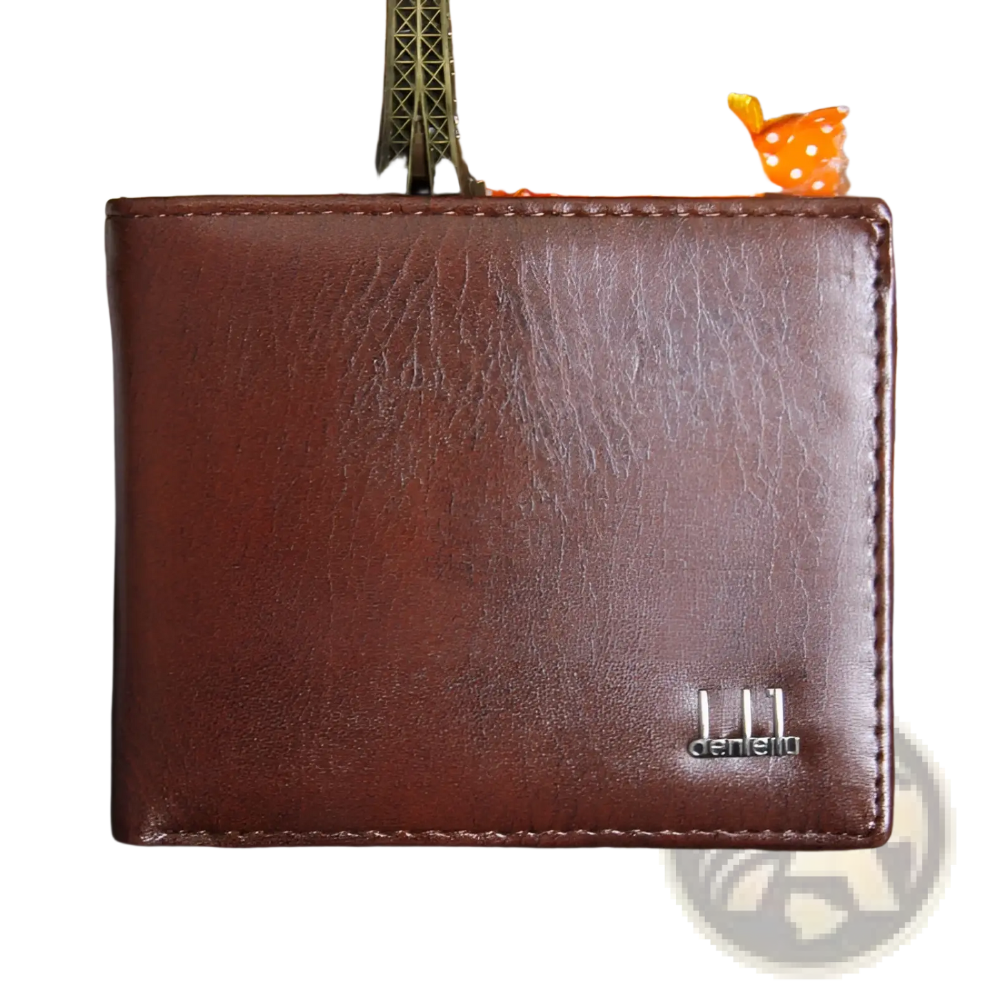 Men's Faux Leather Textured Business Bifold Wallet