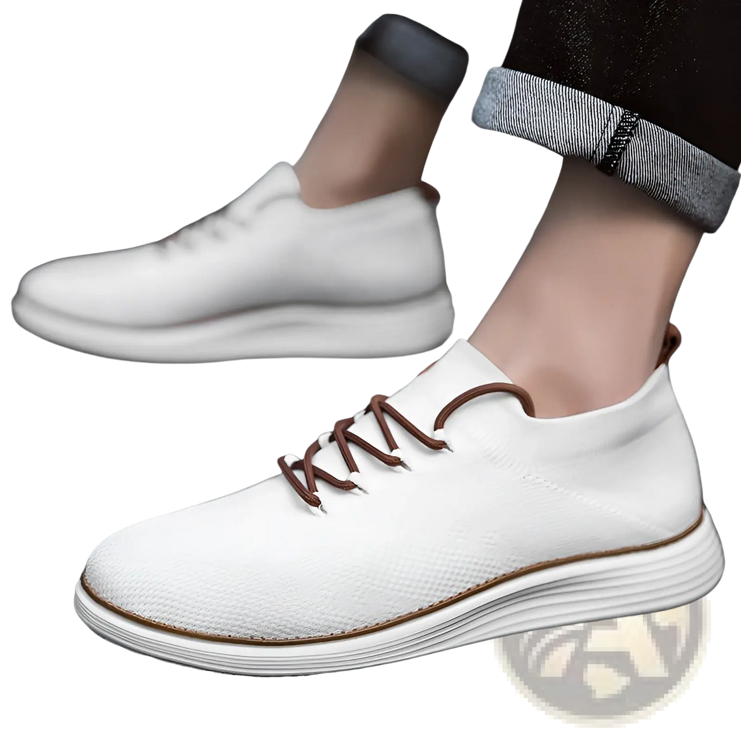 Men's Flyknit Casual Breathable Lace Up Sneakers