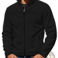 Men's Full Zip Polar Fleece Stand Collar Jacket