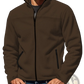 Men's Full Zip Polar Fleece Stand Collar Jacket