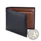 Men's Genuine Leather Bifold Wallet with Coin Pocket
