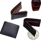 Men's Genuine Leather Bifold Wallet with Coin Pocket