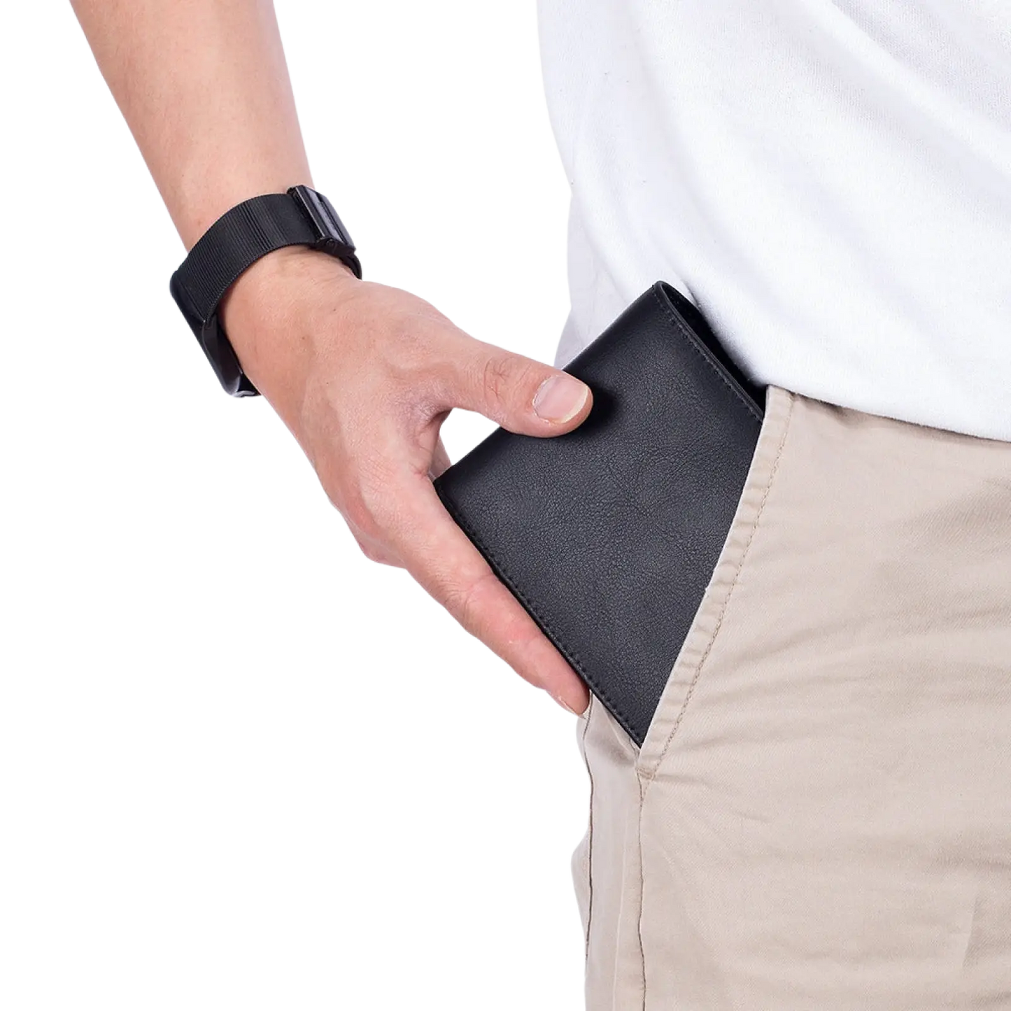 Men's Genuine Leather Bifold Wallet with Coin Pocket