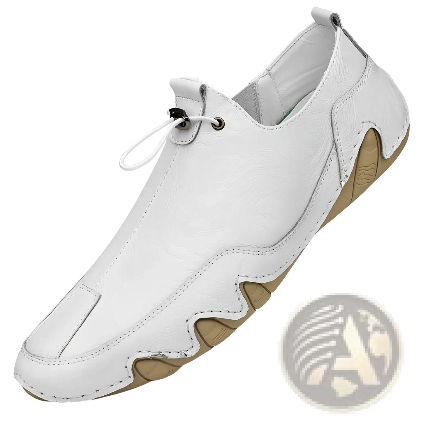 Men's Genuine Leather Slip on Casual Sports Shoes