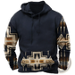 Men's Geometric Tribal Print Streetwear Pullover Hoodie