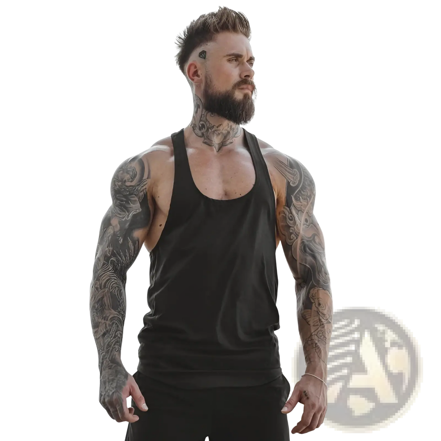 Men's Go Hard Racerback Athletic Tank Top