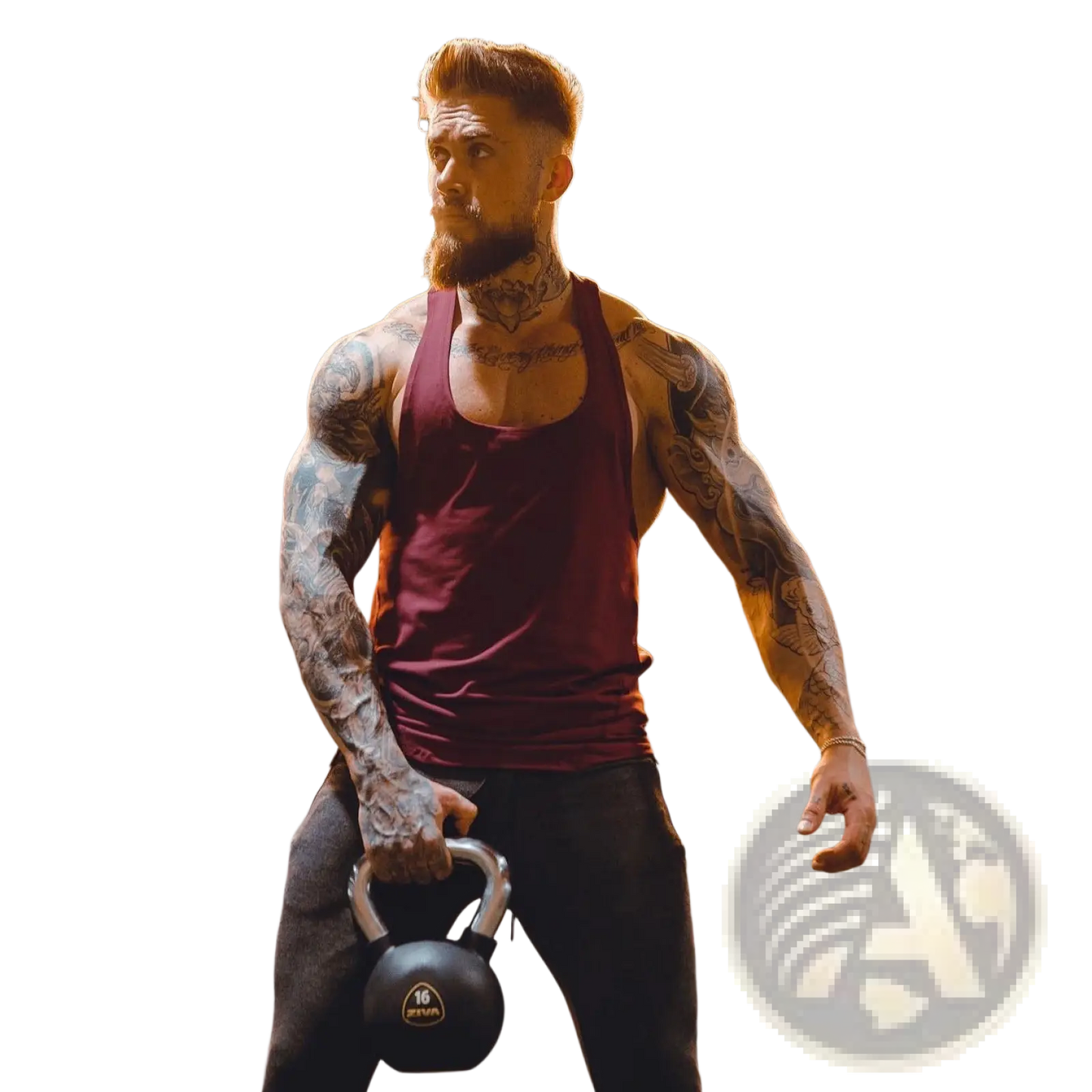 Men's Go Hard Racerback Athletic Tank Top