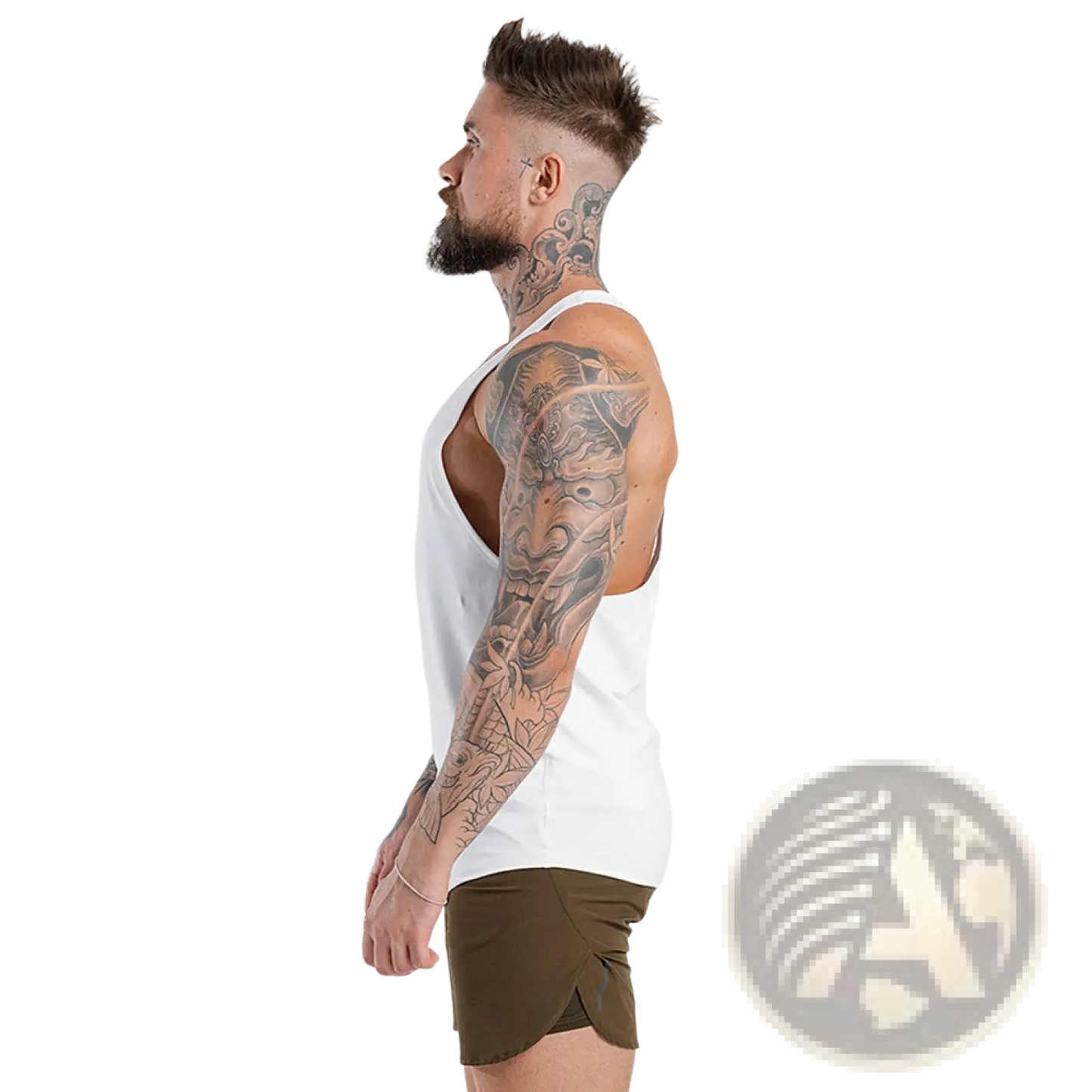 Men's Go Hard Racerback Athletic Tank Top