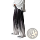 Men's Gradient Pleated Wide Leg Drape Pants