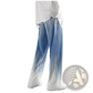 Men's Gradient Pleated Wide Leg Drape Pants