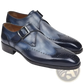 Men's Gradient Pointed Toe Horsebit Leather Formal Shoes