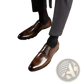 Men's Hand Rubbed Leather Oxford Dress Shoes