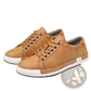 Men's Handmade Leather Low Top Sneakers Casual Shoes