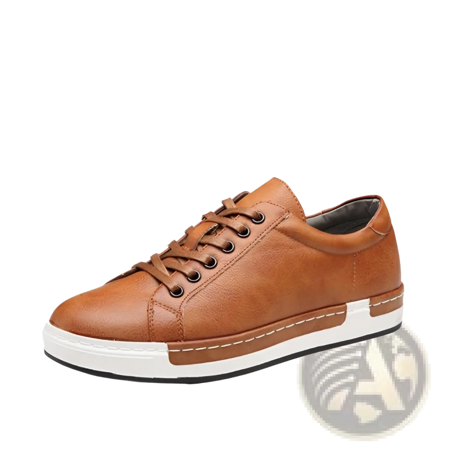 Men's Handmade Leather Low Top Sneakers Casual Shoes