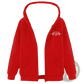 Men's Heartbeat Sherpa Lined Zip Up Winter Fleece Hoodie