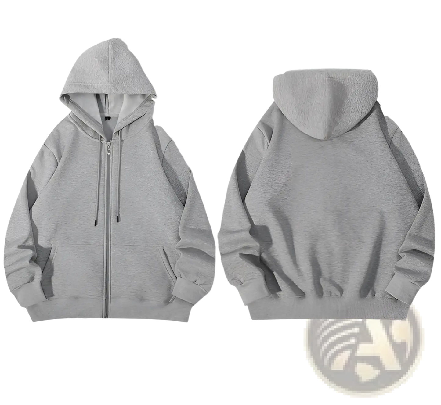 Men's Heavyweight Plus Size Fleece Zip Hoodie