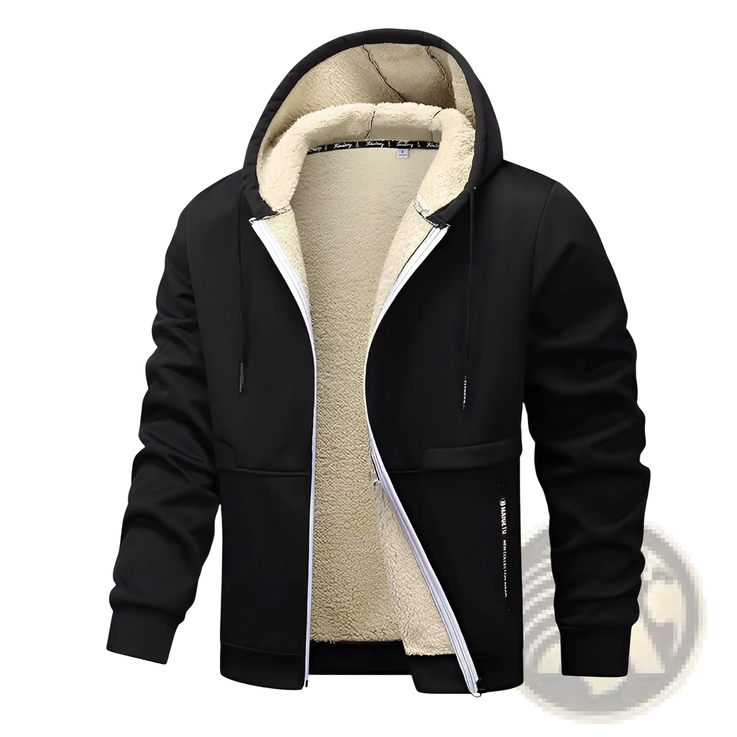 Men's Heavyweight Sherpa Lined Fleece Zip Up Hoodie