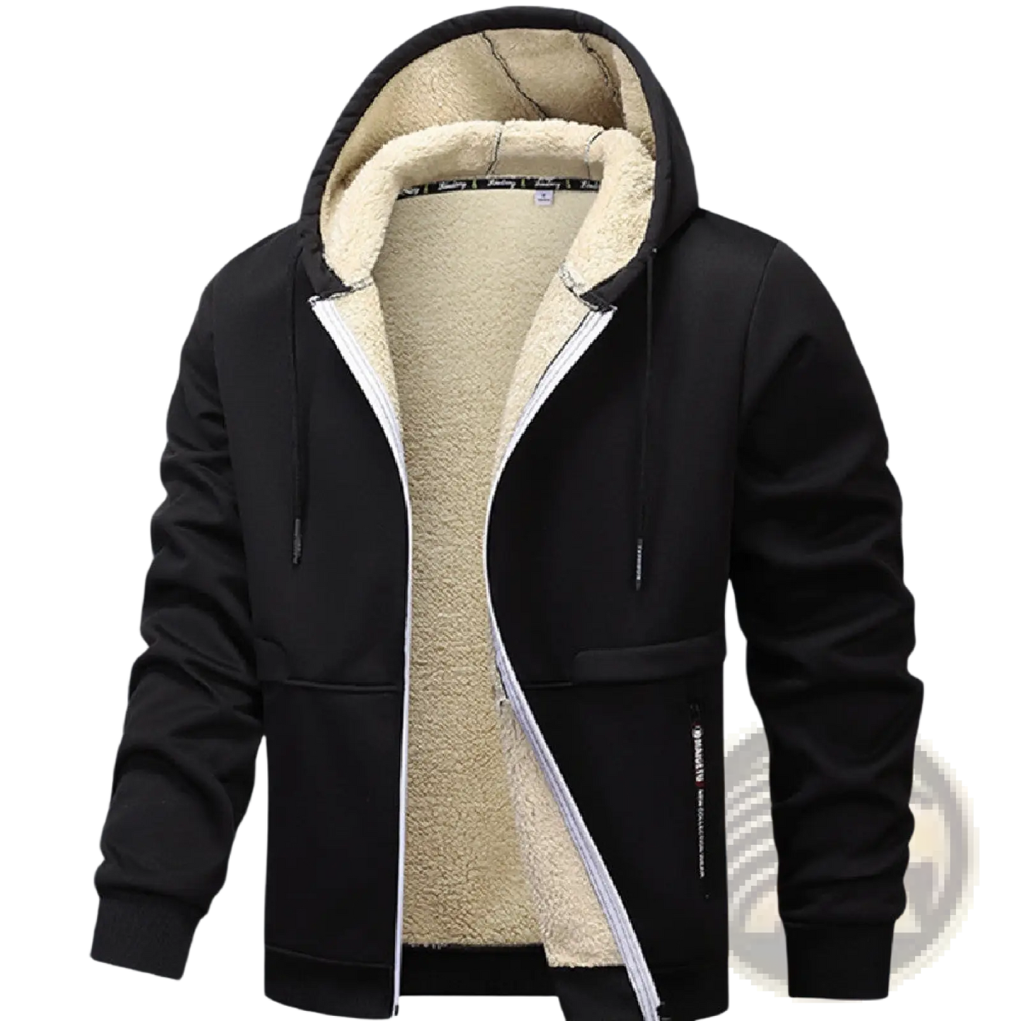 Men's Heavyweight Sherpa Lined Fleece Zip Up Hoodie