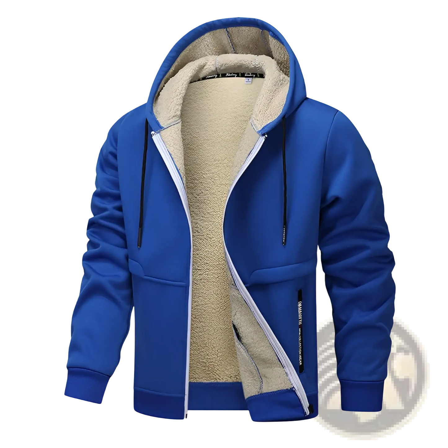 Men's Heavyweight Sherpa Lined Fleece Zip Up Hoodie