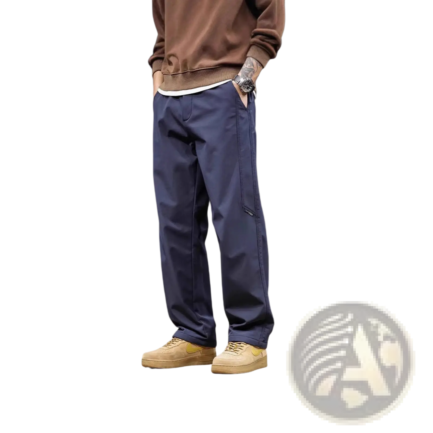 Men's Japanese Retro Wide Leg Cargo Pants