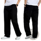 Men's Japanese Style Cotton Straight Leg Workwear Pants