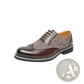 Men's Korean Style Woven Leather Brogue High Top Shoes