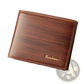 Men's Leather Bifold Wallet with Card Slots and Id Window