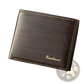 Men's Leather Bifold Wallet with Card Slots and Id Window