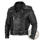 Men's Leather Biker Jacket Punk Style Slim Fit Coat