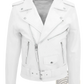 Men's Leather Biker Jacket Punk Style Slim Fit Coat